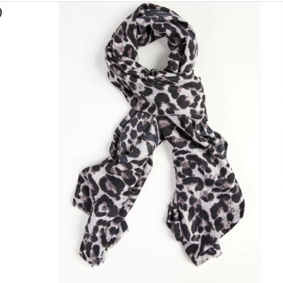Le Mystere Black/Grey Scarf - Picture 1 of 3
